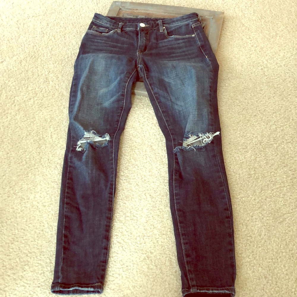 Mid rise skinny jeans